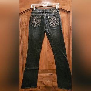 Grace in LA rhinestone pocket jeans
